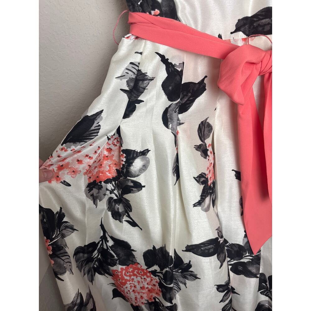 Jessica Howard Floral Ruffle Dress Size 16 - Picture 5 of 14